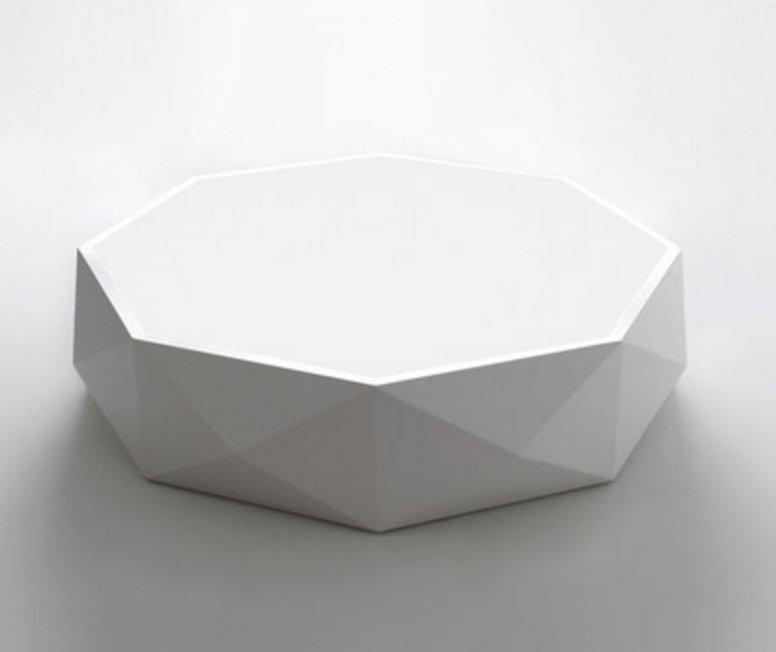 Innocenzio White Geometric Octagon Shaped Ceiling Lamp - DWHOME