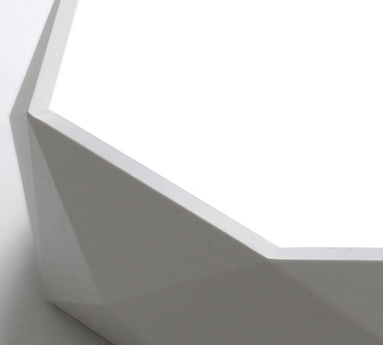 Innocenzio White Geometric Octagon Shaped Ceiling Lamp - DWHOME