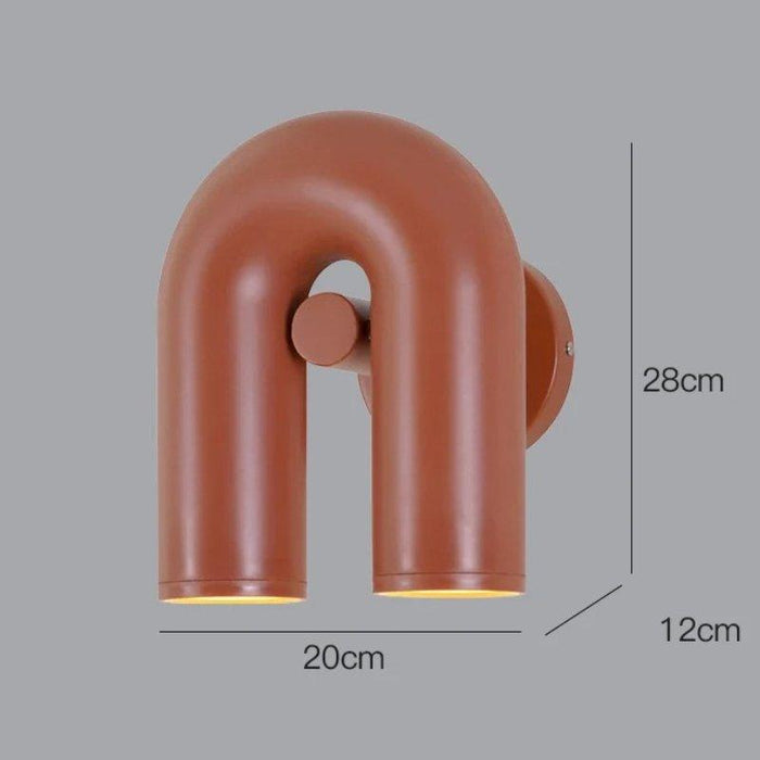 Isaksson Modern Inverted U-Loop Pipe Wall Lamp - DWHOME