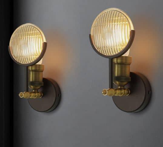 Jacquan Old-Jeep Headlights Wall Lamp - DWHOME