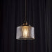 Jaipur Fluted Dome Glass With Brass Fitting Art Deco Pendant Light - DWHOME