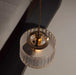 Jaipur Fluted Dome Glass With Brass Fitting Art Deco Pendant Light - DWHOME