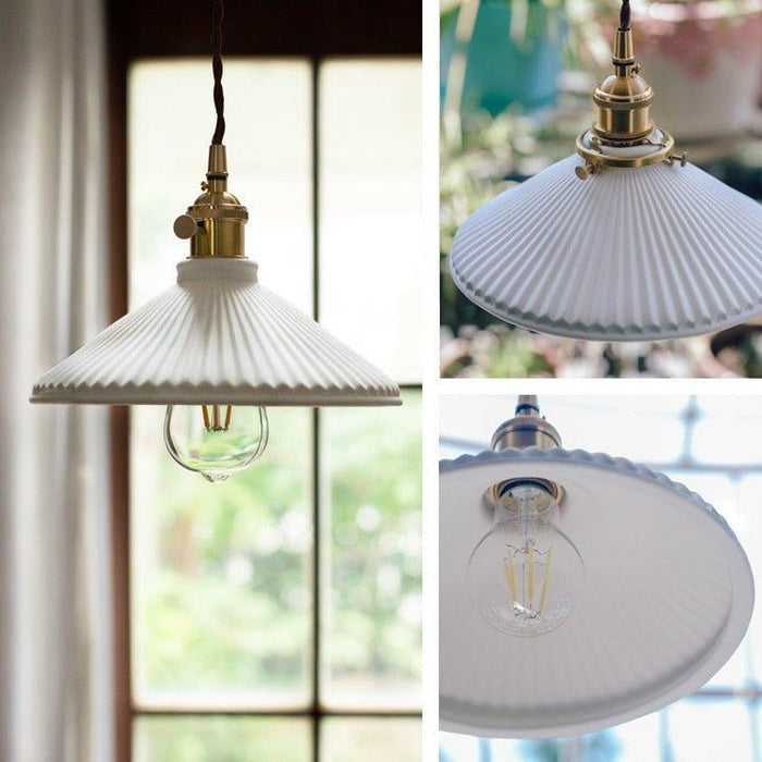 Japanese Style Ceramic Pendant Light - DWHOME