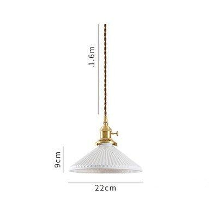 Japanese Style Ceramic Pendant Light-DWHOME