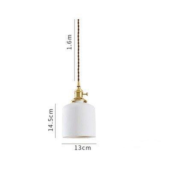 Japanese Style Ceramic Pendant Light-DWHOME