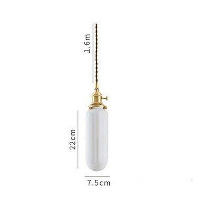 Japanese Style Ceramic Pendant Light-DWHOME