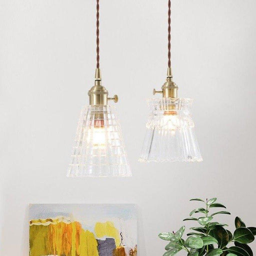 Japanese Style Glass Pendant Light-DWHOME