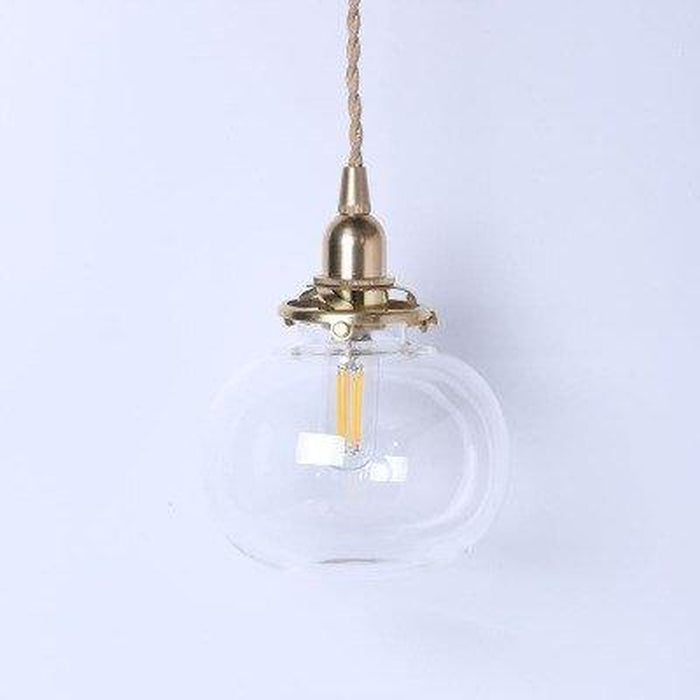 Japanese Style Vintage Copper Pendant Light-DWHOME