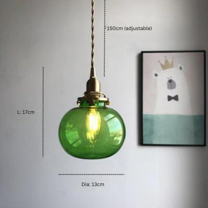 Japanese Style Vintage Copper Pendant Light - DWHOME