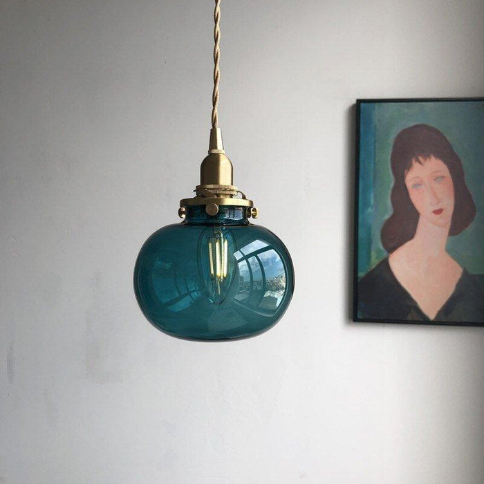 Japanese Style Vintage Copper Pendant Light - DWHOME