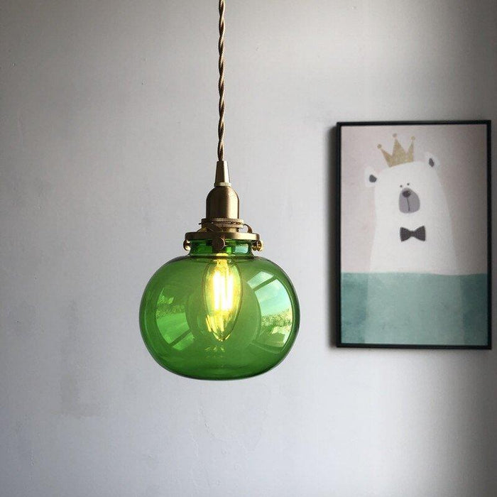 Japanese Style Vintage Copper Pendant Light - DWHOME
