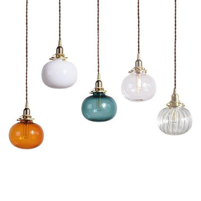 Japanese Style Vintage Copper Pendant Light - DWHOME