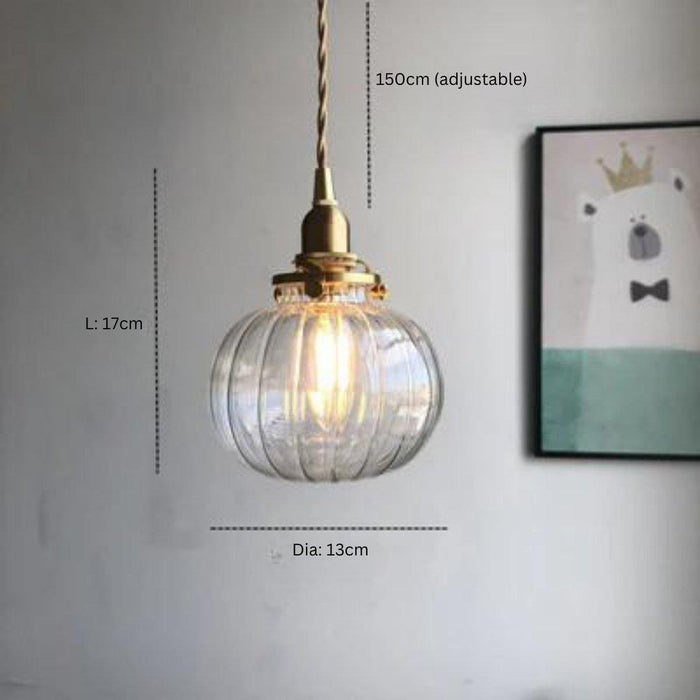 Japanese Style Vintage Copper Pendant Light - DWHOME