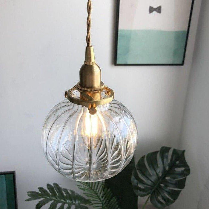 Japanese Style Vintage Copper Pendant Light - DWHOME