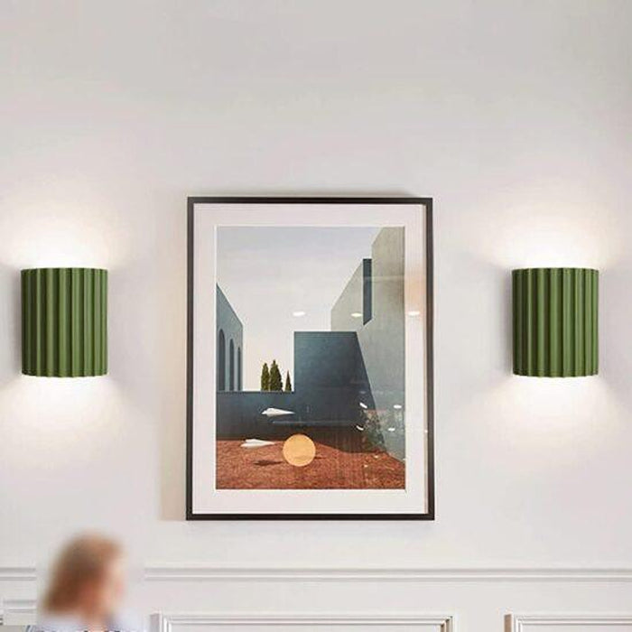 Jonsson Modern Coloured Grooves Wall Lamp-DWHOME