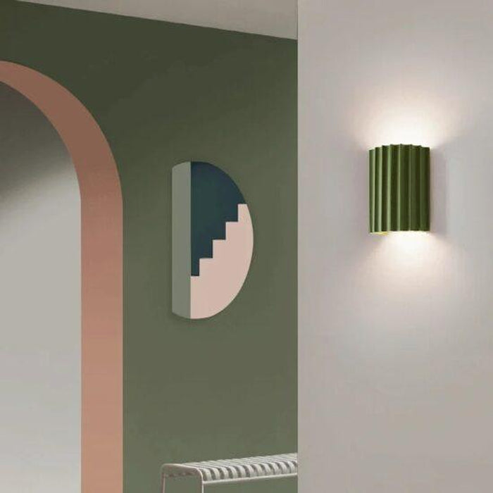 Jonsson Modern Coloured Grooves Wall Lamp-DWHOME
