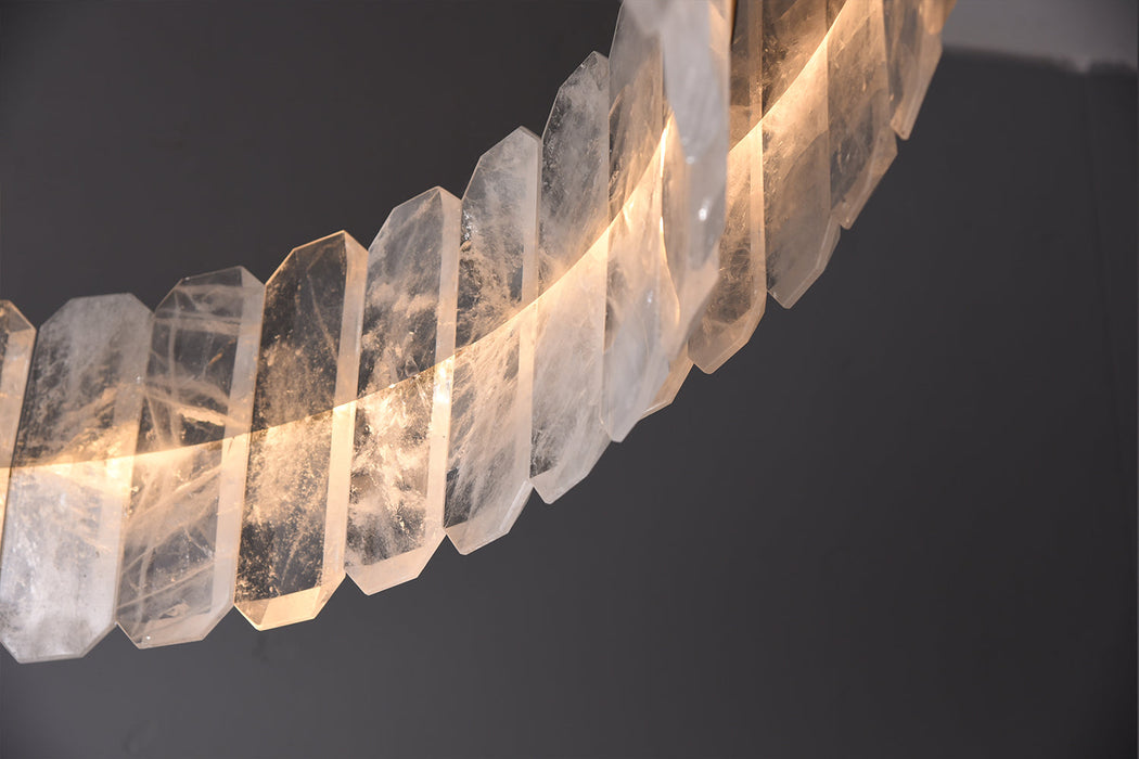 Rolantis Double Rock Crystal Chandelier-DWHOME
