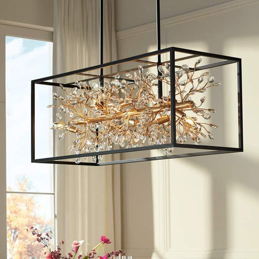 Giordano Crystal Kitchen Island Chandelier-DWHOME