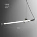 Sasaki Minimalist Linear Suspension Pendant Light - DWHOME