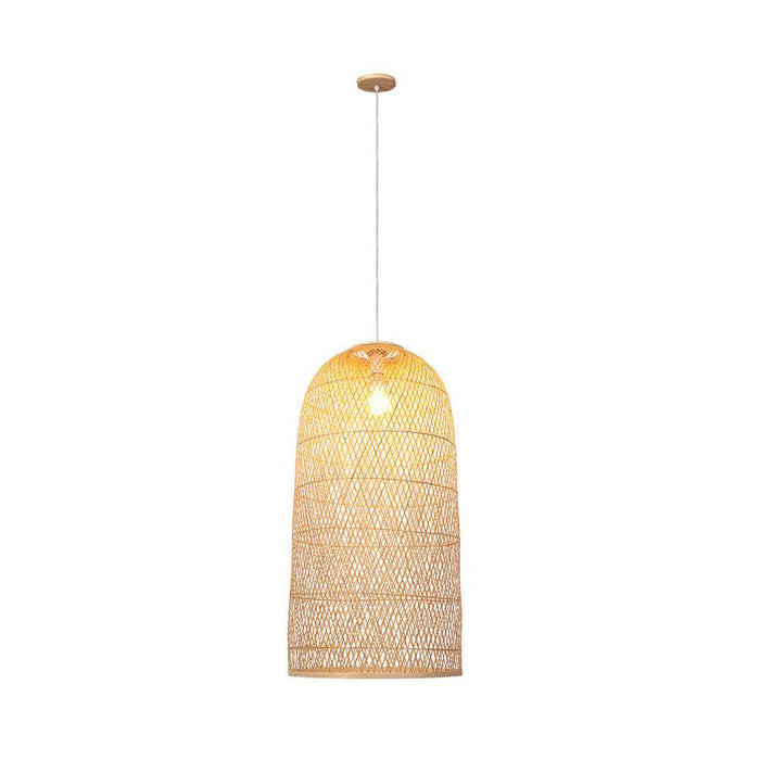 Kandang Rattan Wicker Bamboo Cage Pendant Light - DWHOME