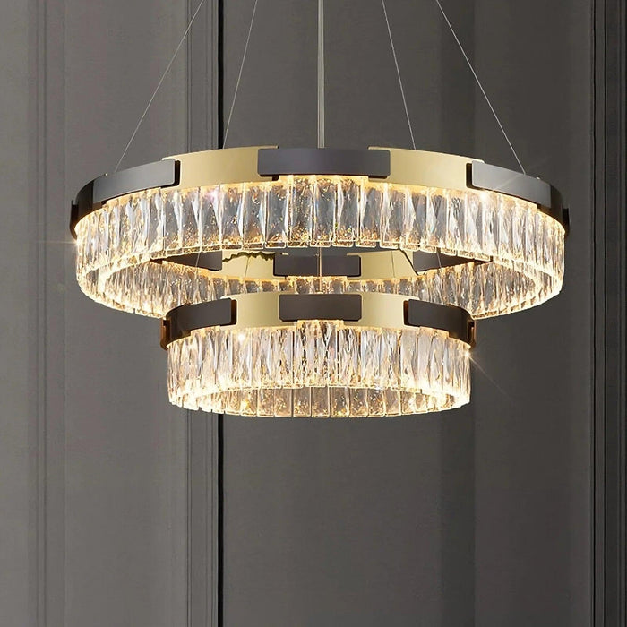 Siena Contemporary Crystal Light Fixture - DWHOME