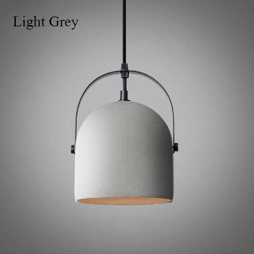 Visby Concrete Pendant Light-DWHOME
