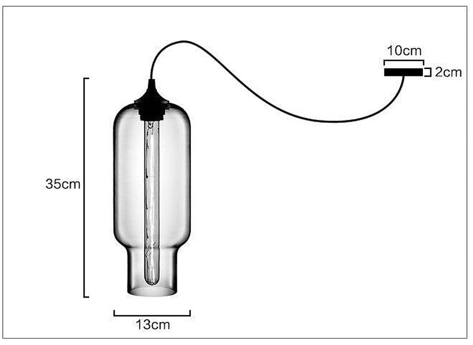 Manarola Glass Pendant Light-DWHOME