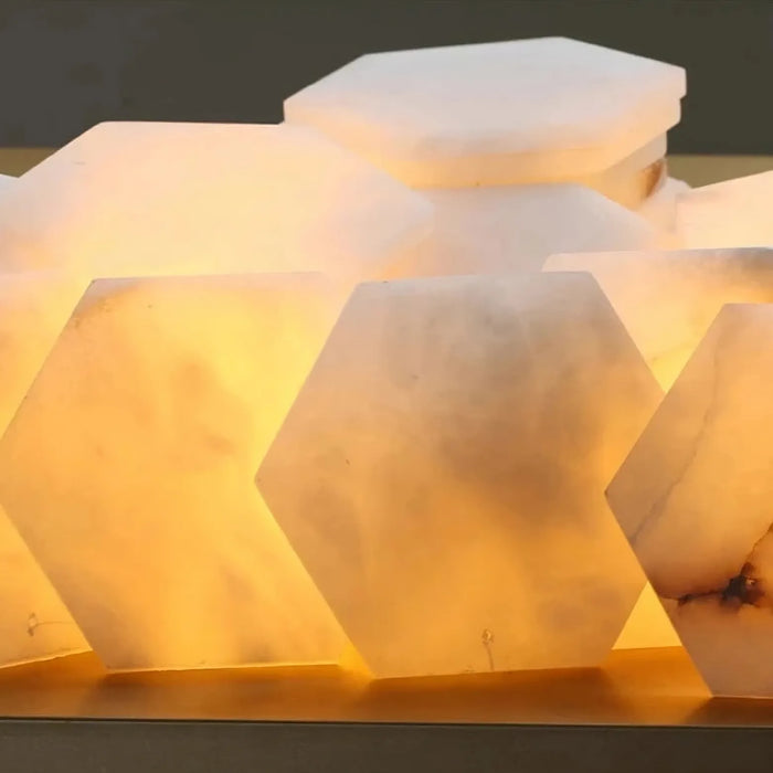 Natural Marble Modern Chandelier-DWHOME
