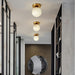 Natural Marble Hallway Ceiling Light Fixture-DWHOME
