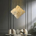 Moonshade Natural Marble Modern Chandelier-DWHOME