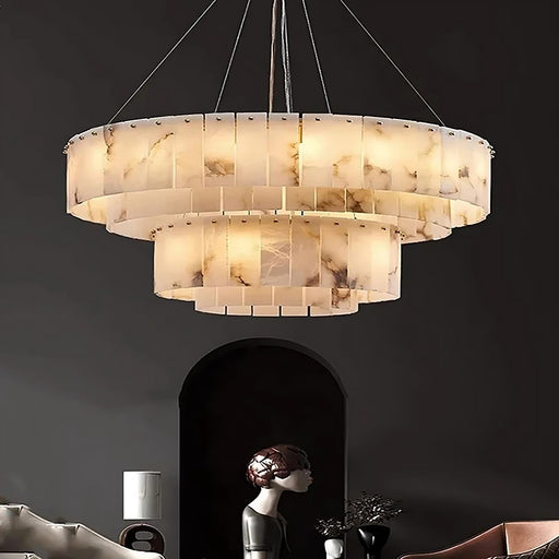 Oakley Marble Chandelier-DWHOME
