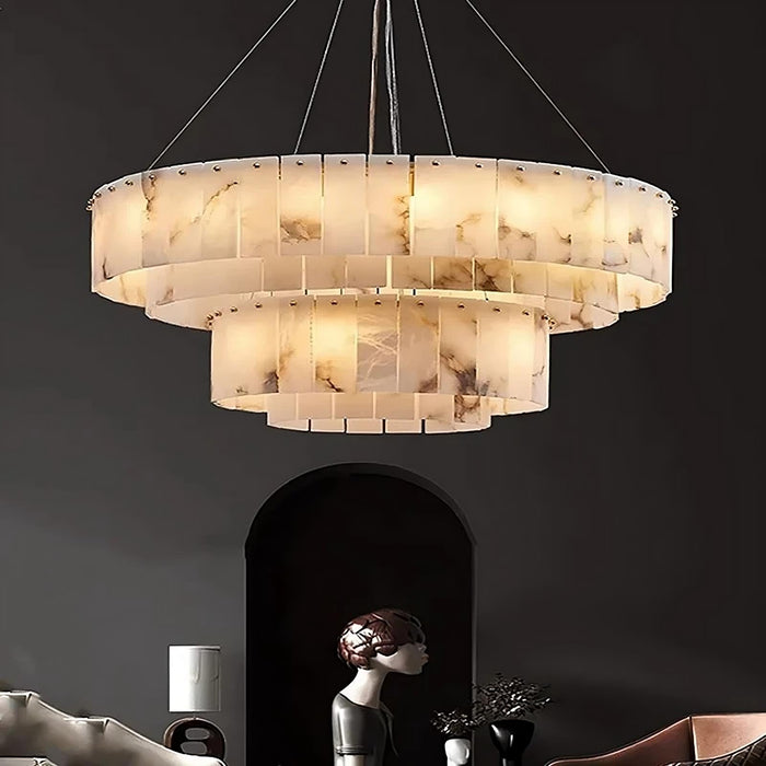 Oakley Marble Chandelier-DWHOME