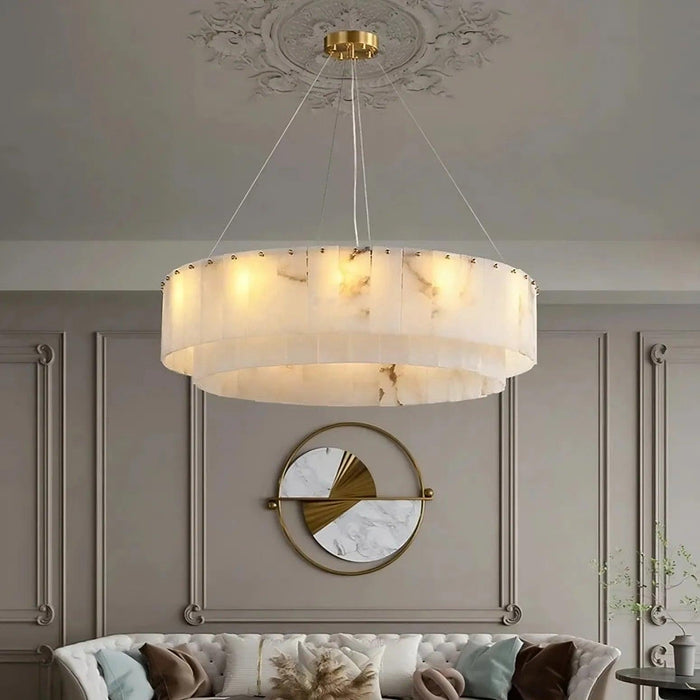 Moonshade Natural Marble Chandelier - DWHOME