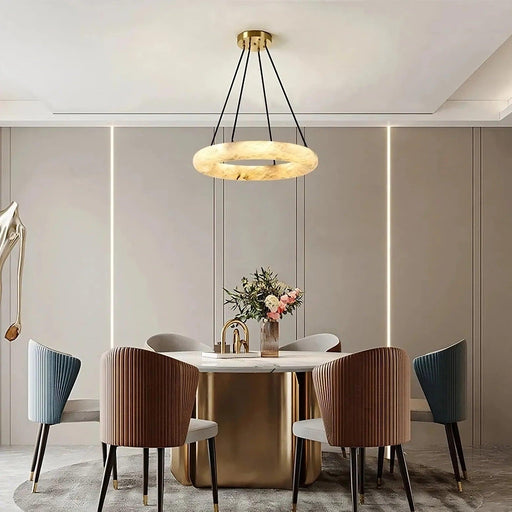 Natural Marble Modern Chandelier-DWHOME