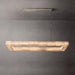 Moonshade Natural Marble Rectangular Chandelier-DWHOME