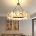 Natural Marble Modern Chandelier-DWHOME