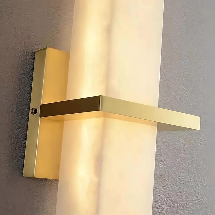 Natural Marble & Brass Wall Sconce - DWHOME