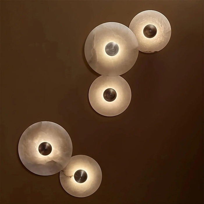 Moonshade Natural Marble Wall Sconce - DWHOME