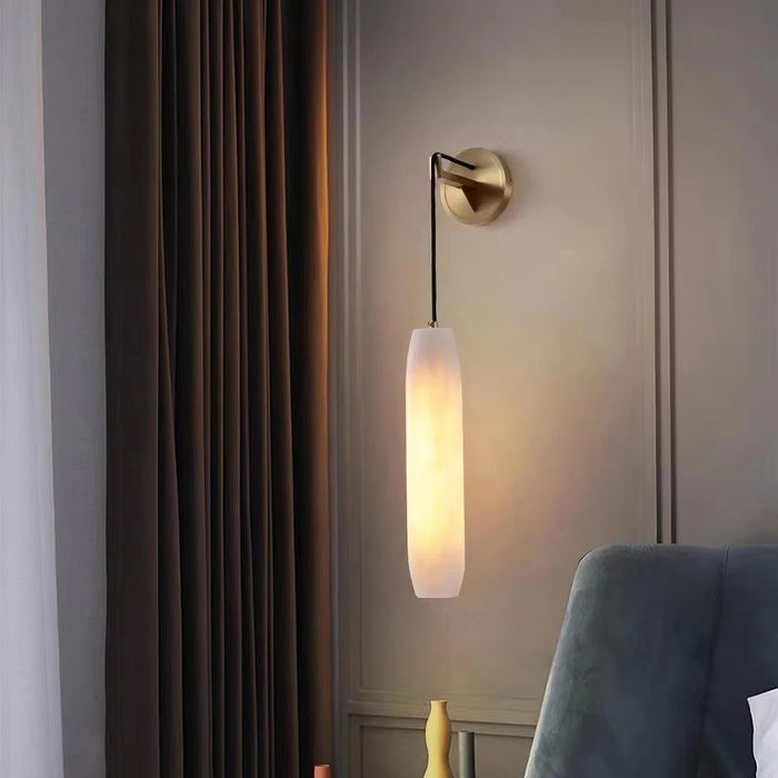 Moonshade Natural Marble Pendant Wall Sconce - DWHOME