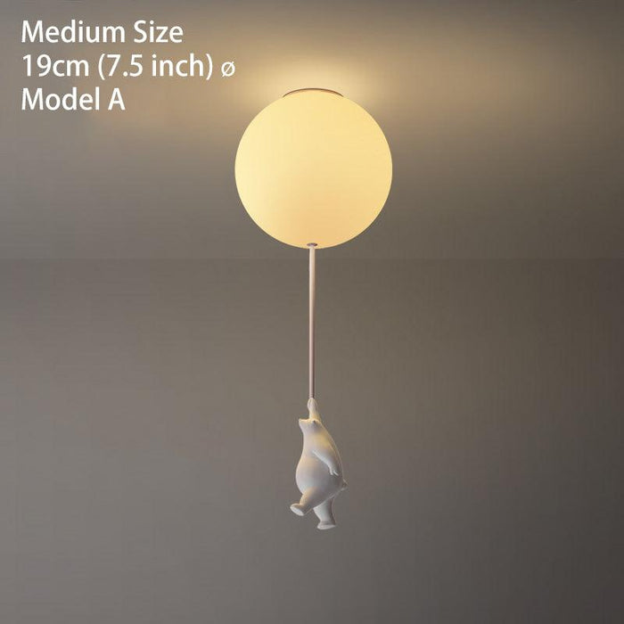 The Flying Bears Children Nursery Ceiling Light - DWHOME