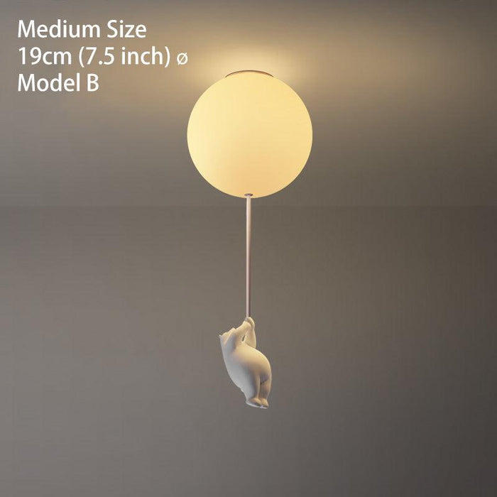 The Flying Bears Children Nursery Ceiling Light - DWHOME