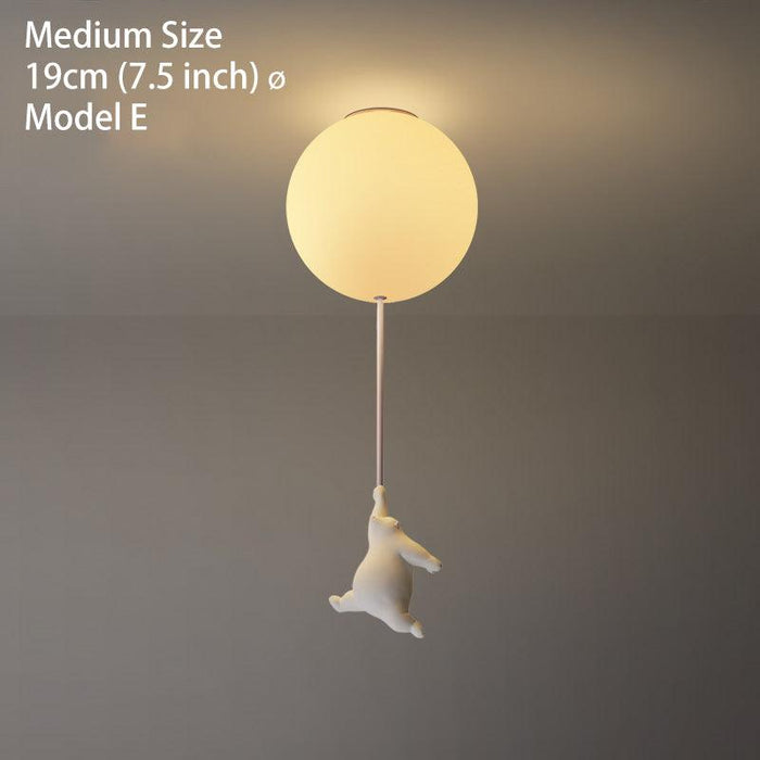 The Flying Bears Children Nursery Ceiling Light - DWHOME