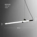 Sasaki Minimalist Linear Suspension Pendant Light - DWHOME