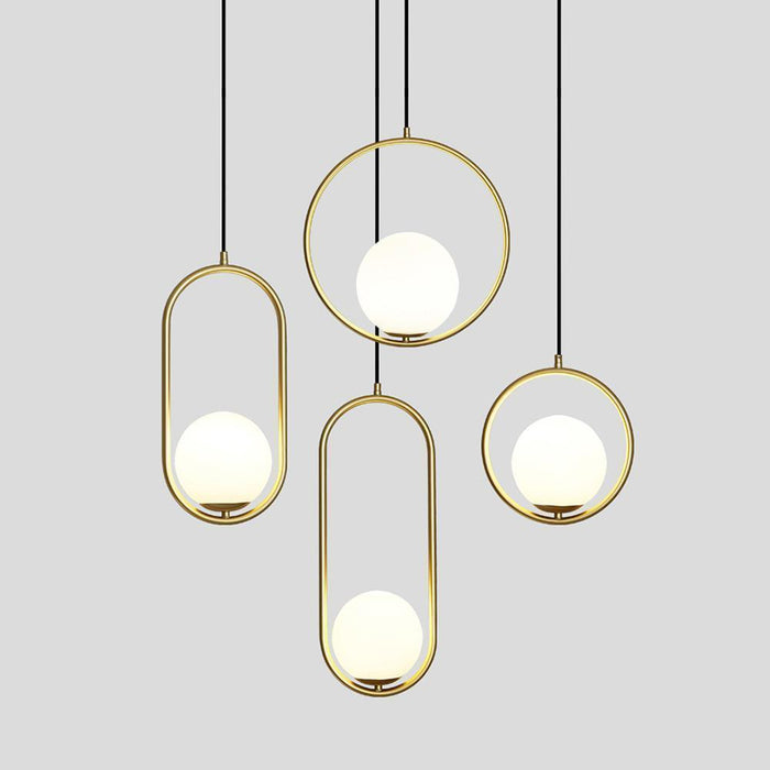 Mila Brass Pendant Light-DWHOME