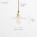 Petunia Glass Mid Century Brass Pendant Light - DWHOME