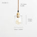 Petunia Glass Mid Century Brass Pendant Light - DWHOME