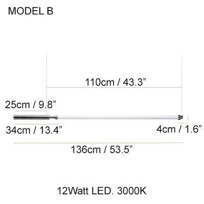 Solo Minimalist Strip Line Pendant Light-DWHOME