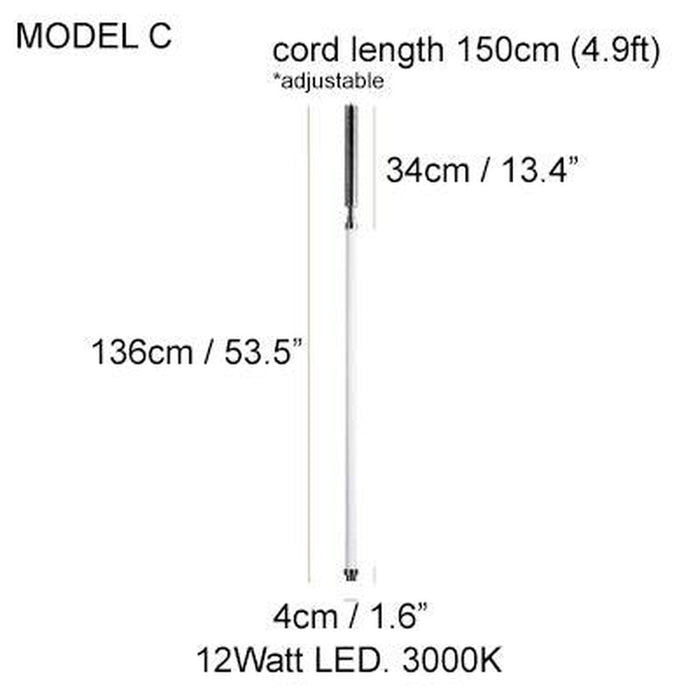 Solo Minimalist Strip Line Pendant Light-DWHOME