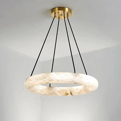 Natural Marble Modern Chandelier-DWHOME