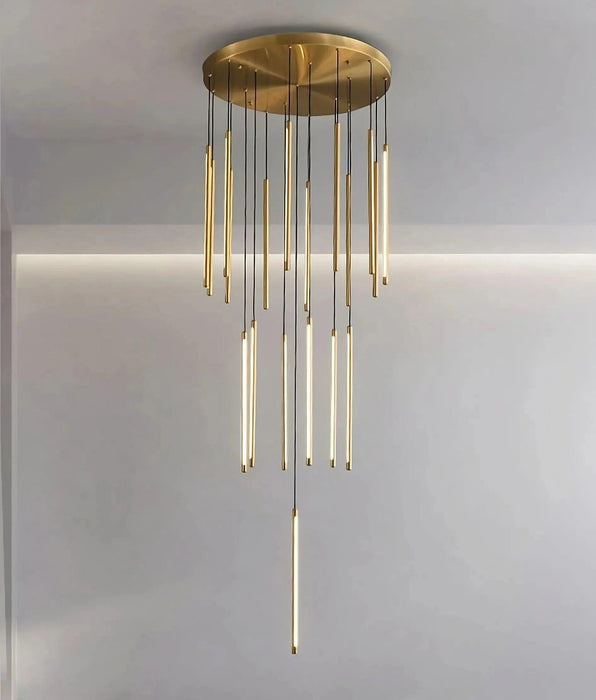 Grande Brass Entryway Pendant Light Fixture - DWHOME